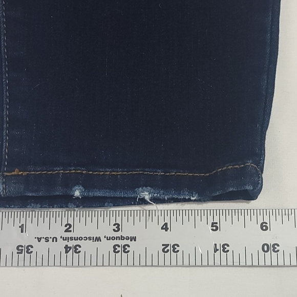 KanCan Estilo High Rise Button Fly Skinny Light Distressing Denim Jean Size 3XL - Picture 12 of 12